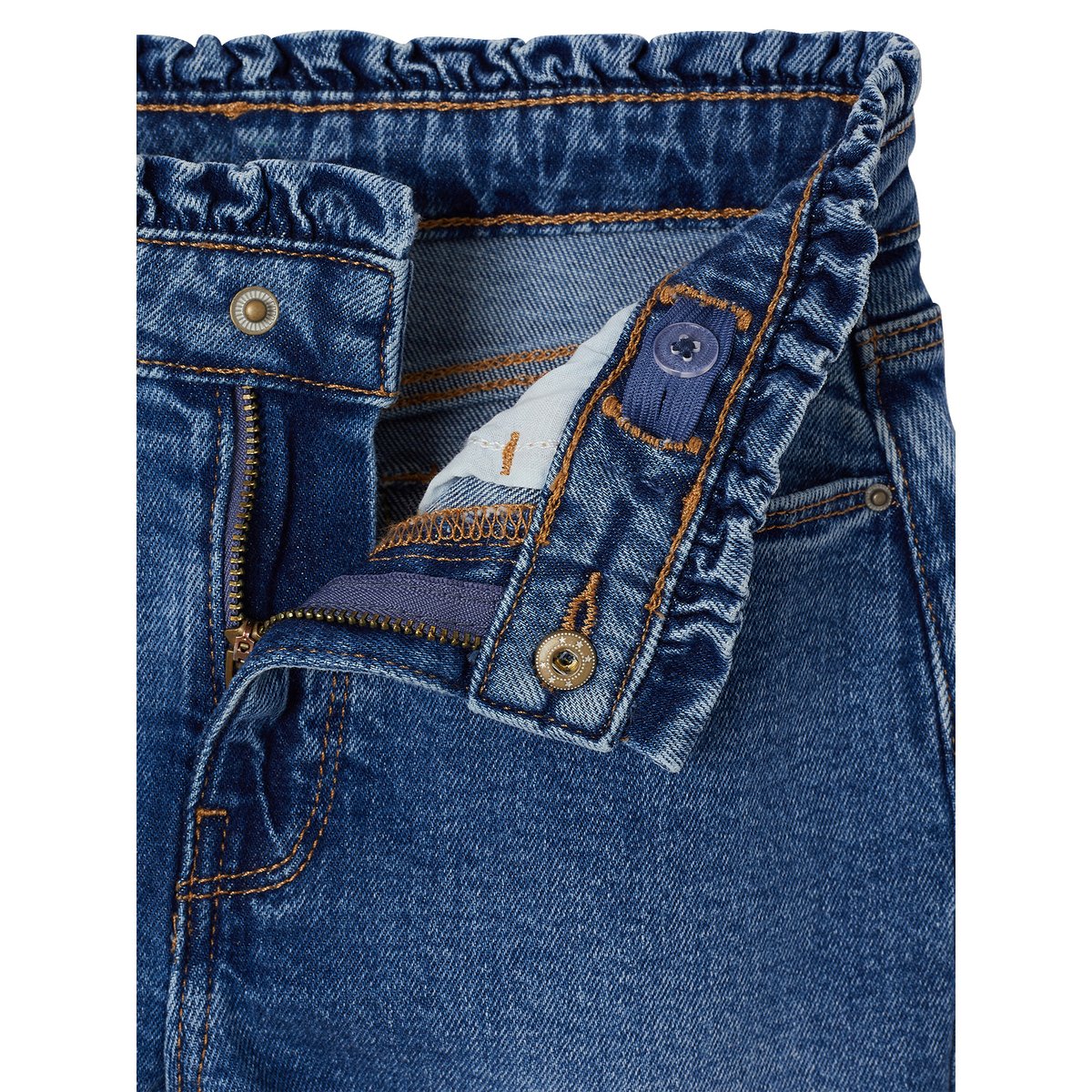 Jean slim morphologie large bleu moyen, VERTBAUDET