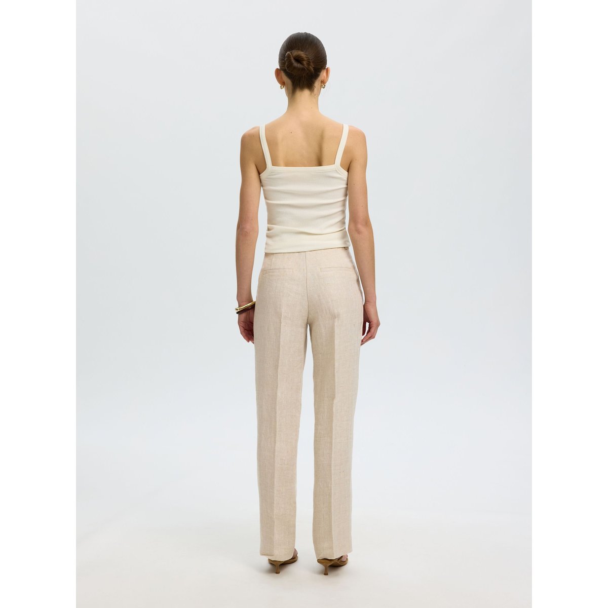 Pantalon À Jambe Ample egret, SELECTED