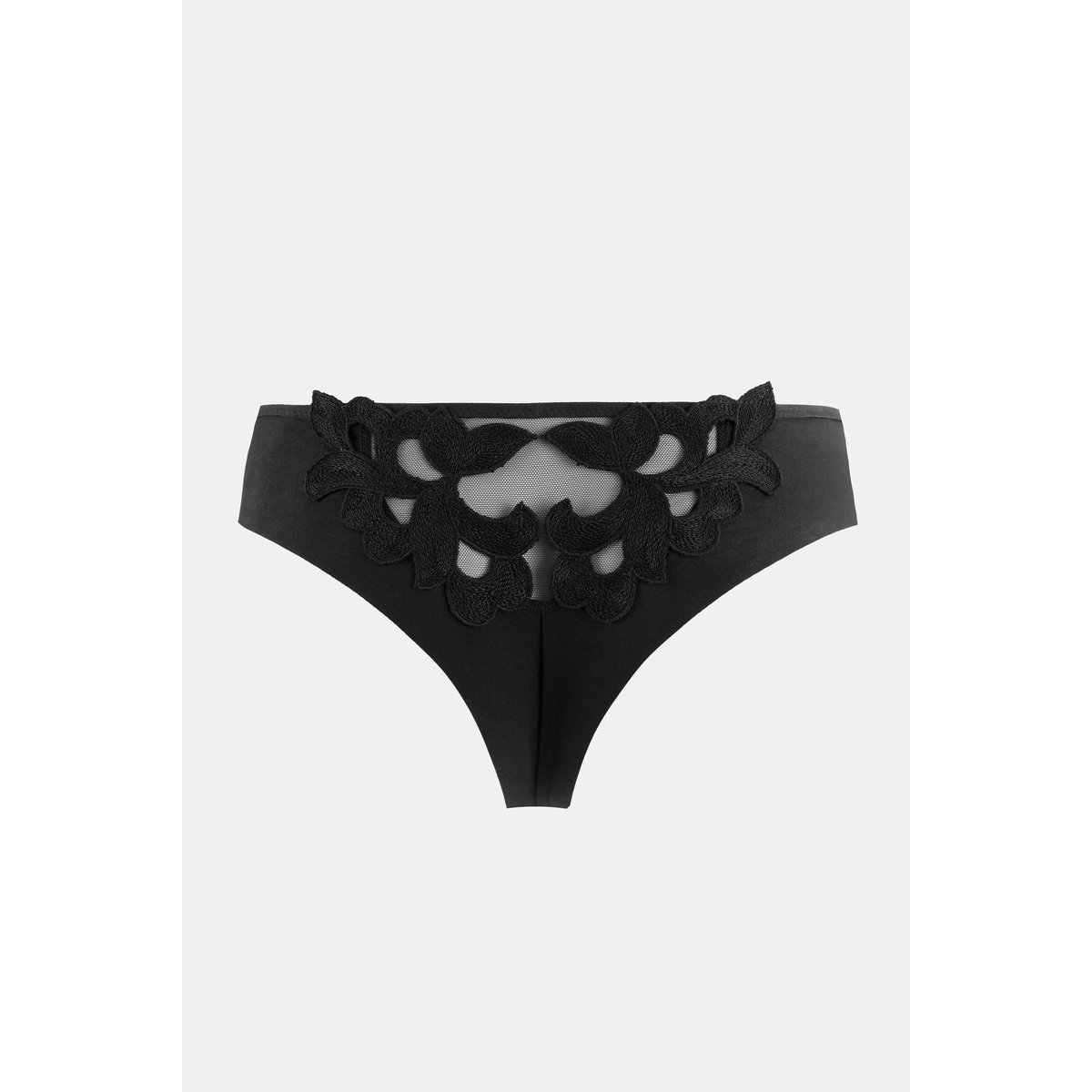 Tanga en guipure MIDNIGHT FEVER noir, MAISON LEJABY