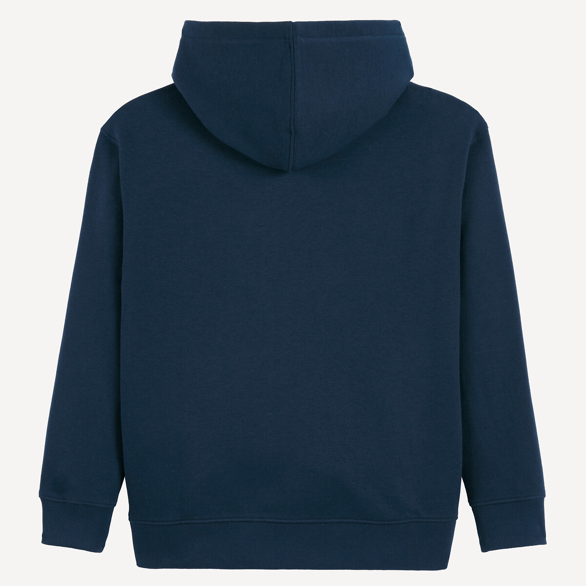 Sweat com capuz, em moletão marinho, LA REDOUTE COLLECTIONS