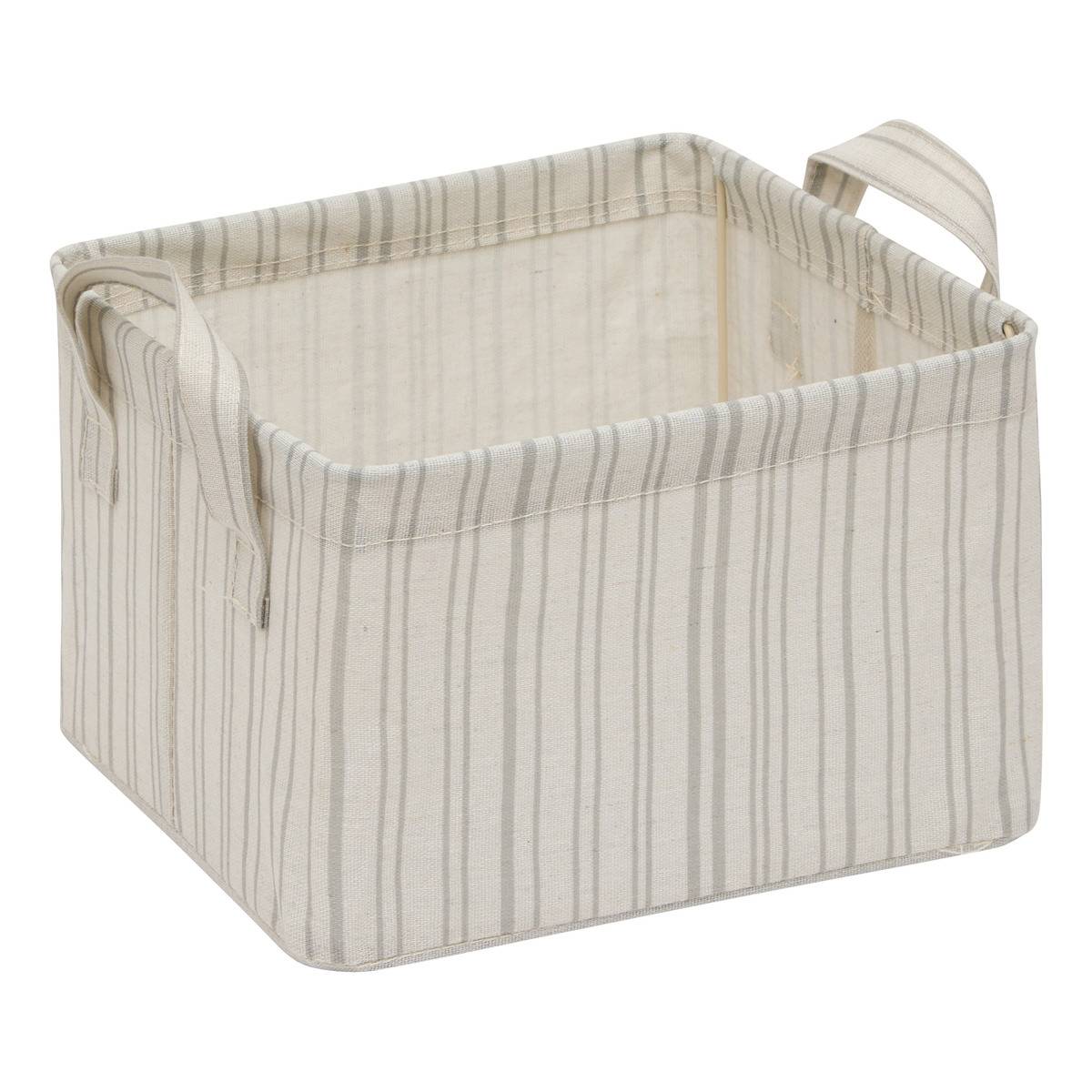 Panier de rangement rectangulaire SILNEA beige lin, 5FIVE SIMPLY SMART