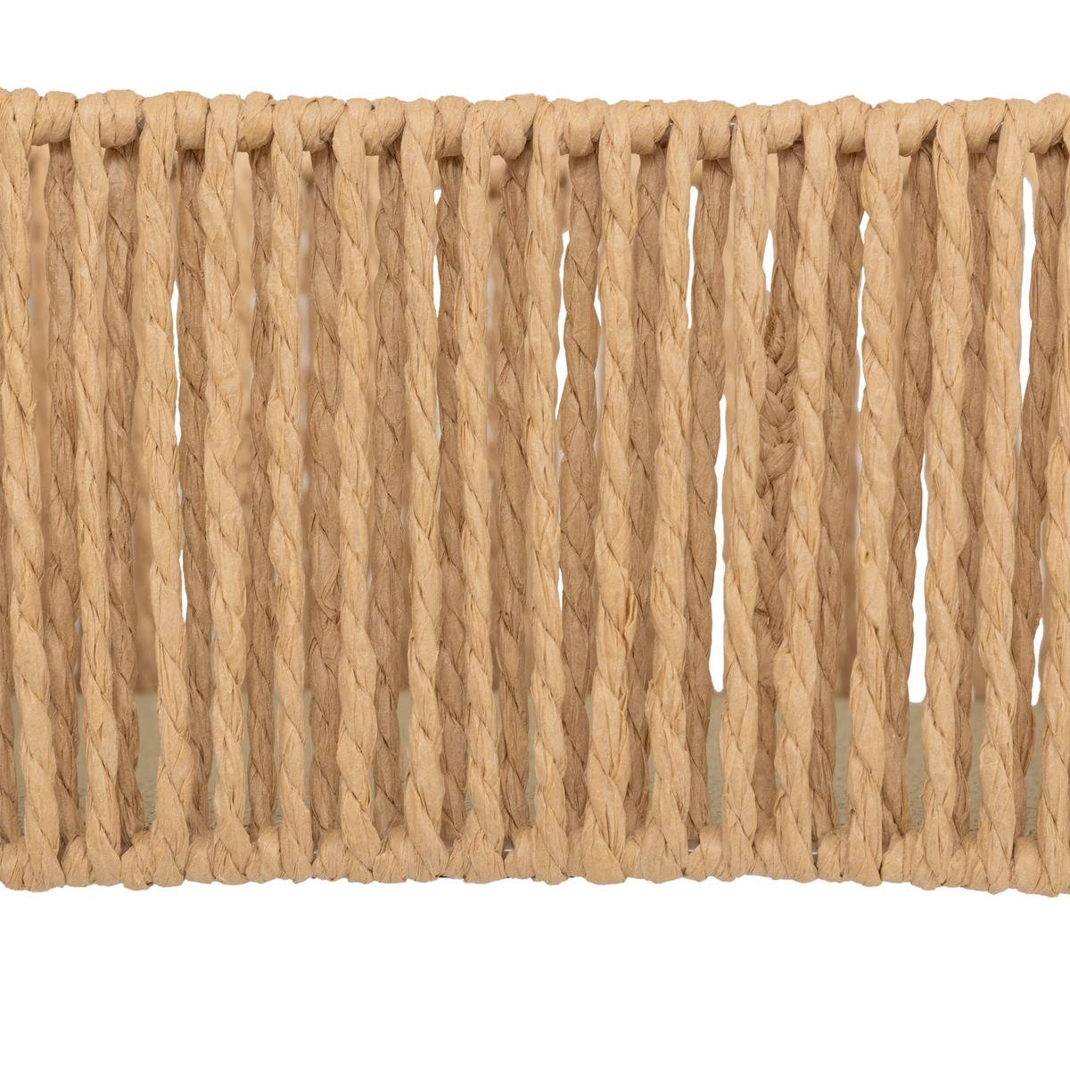 Lot de 3 paniers rectangulaires tressés ALI beige, ATMOSPHERA