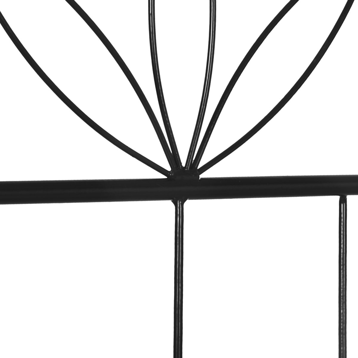 Arbor de jardin Métal Noir noir, OUTSUNNY