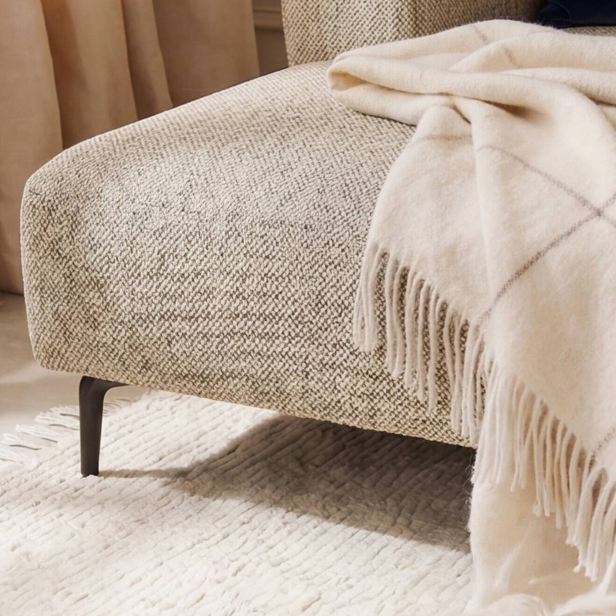 Canapé d'angle Sacha beige, MADE IN MEUBLES