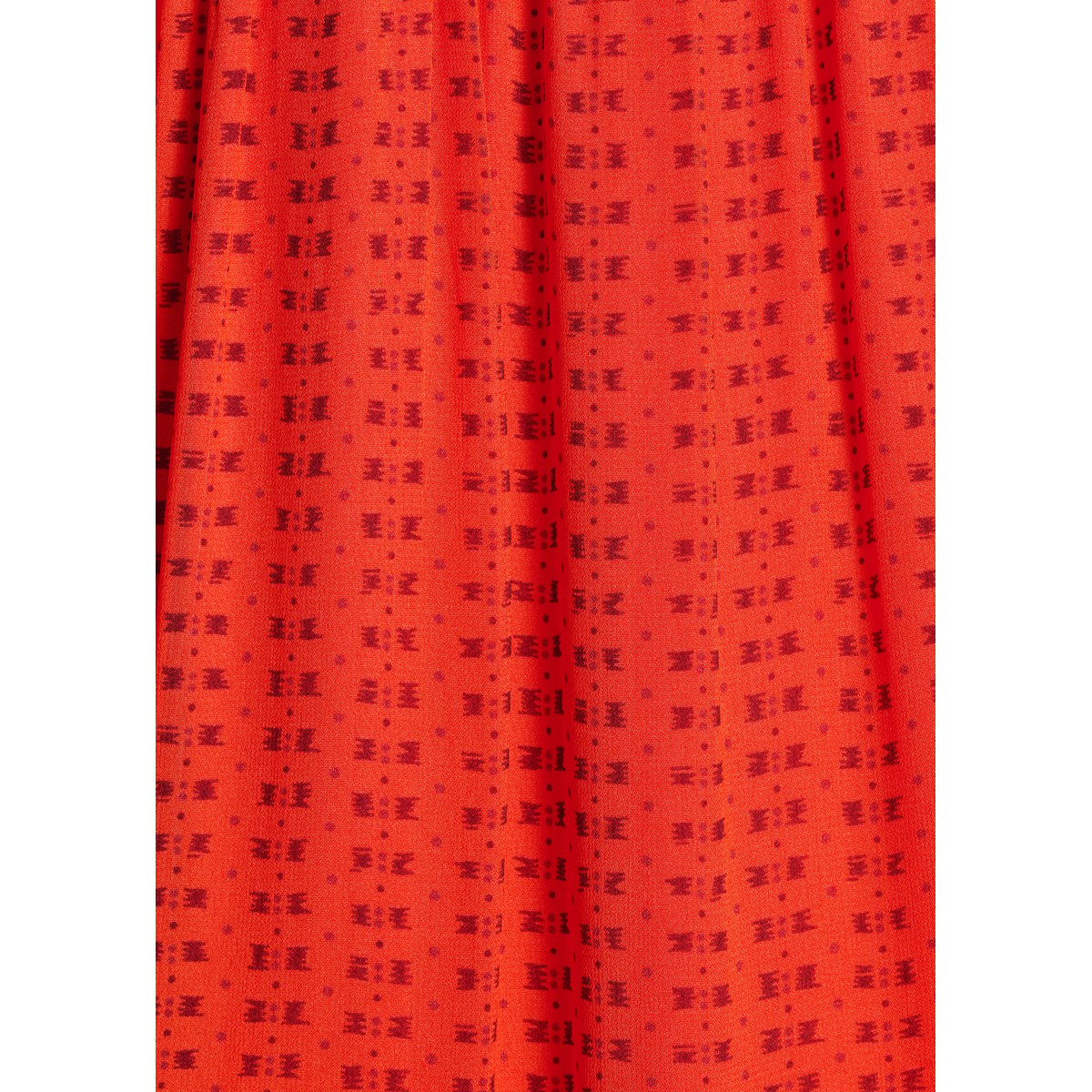 Robe longue imprimée à volants jaspe, LA FEE MARABOUTEE