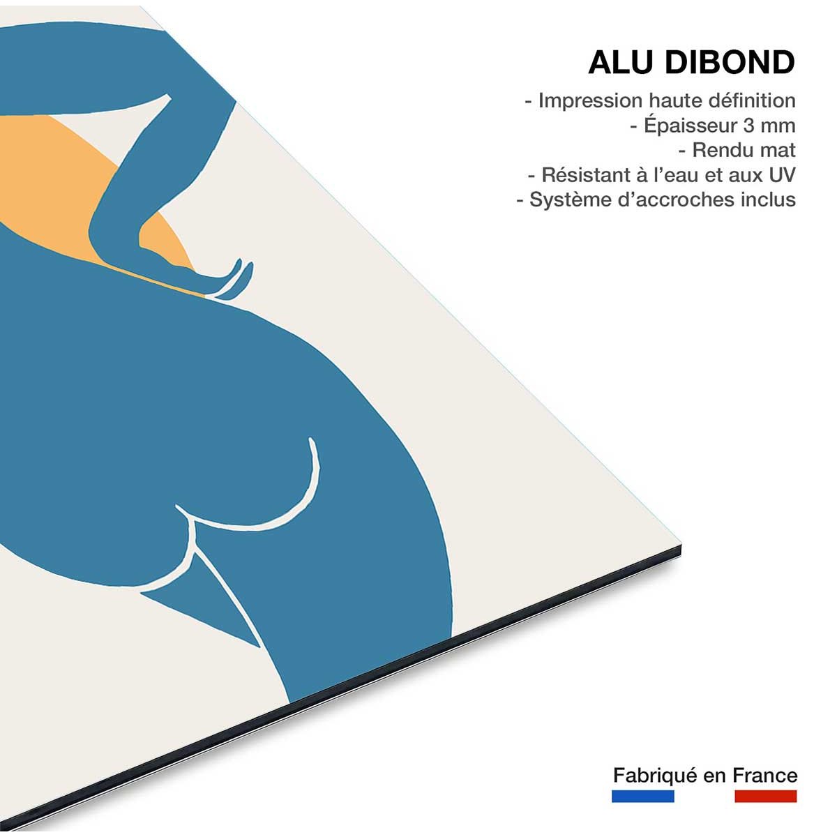 Tableau bain de soleil tableau alu dibond, HEXOA