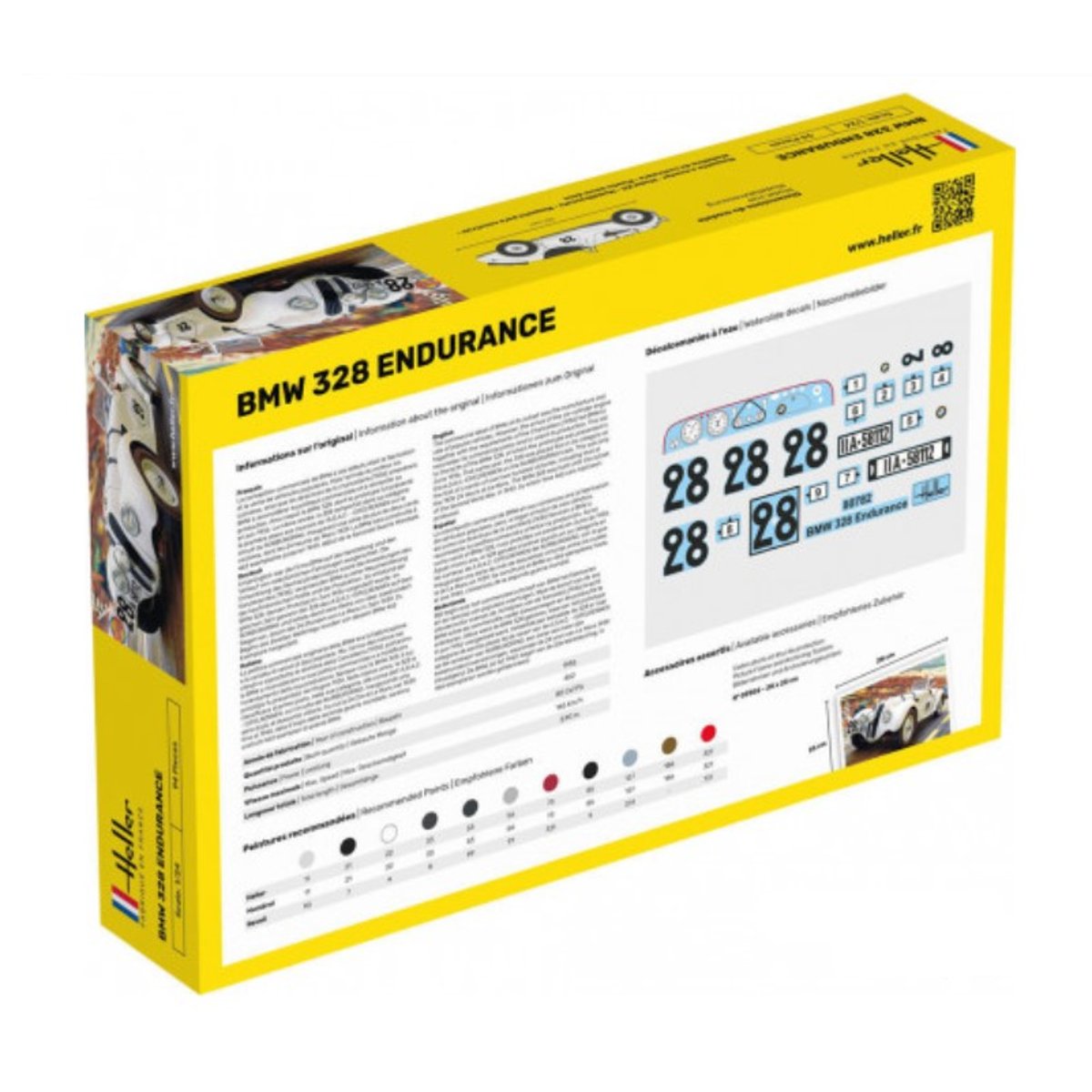 Maquette STARTER KIT 328 Endurance couleur unique, HELLER