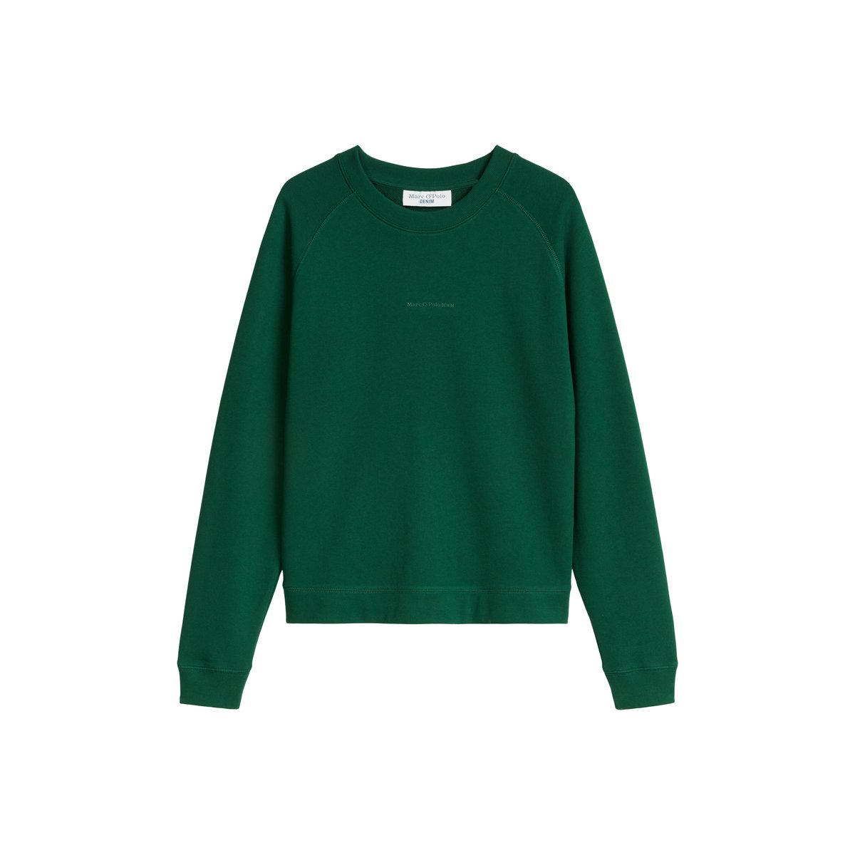 Sweat-shirt ample en coton organique vert foncé, MARC O’POLO DENIM
