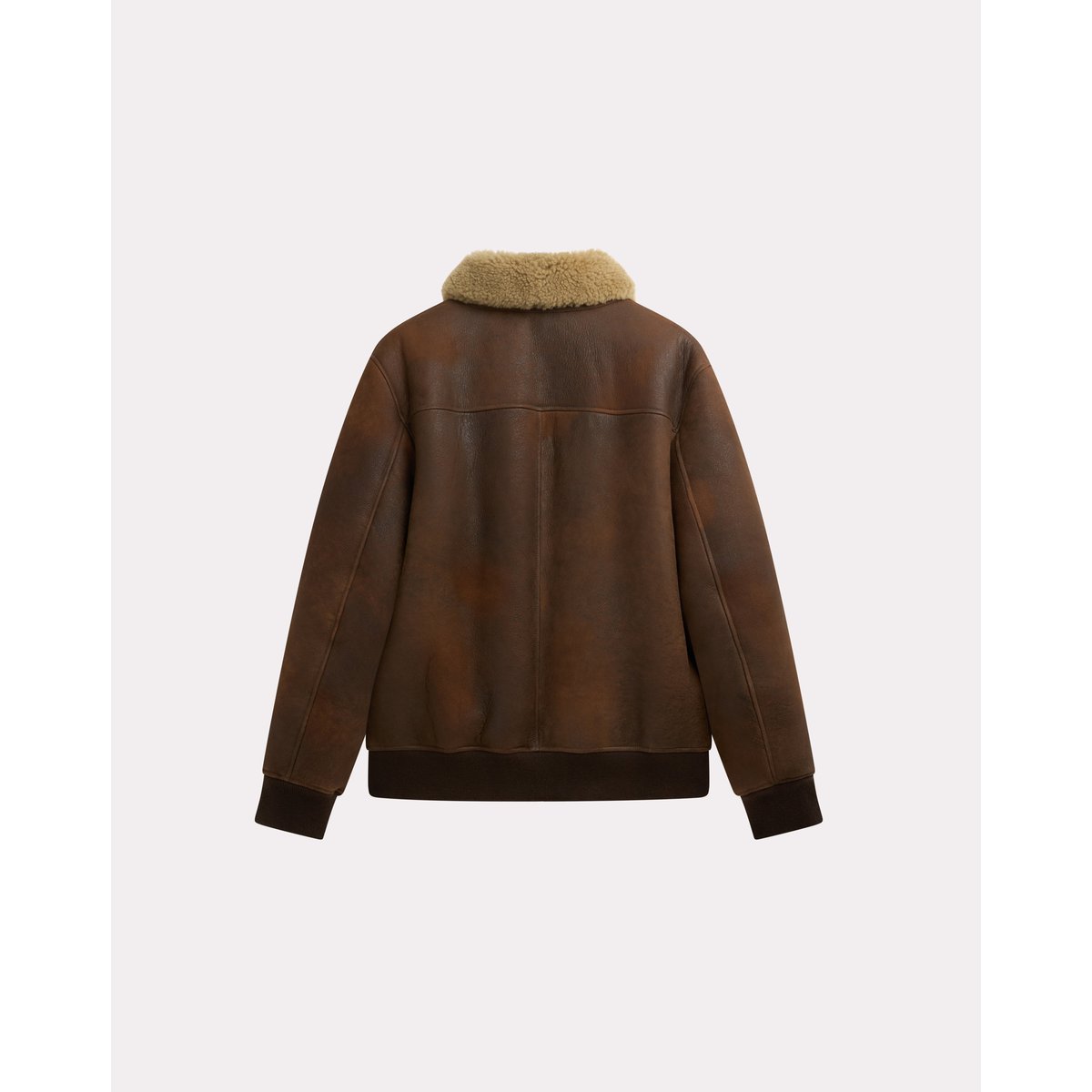 Veste en cuir PILOT SHEEP marron, CHEVIGNON