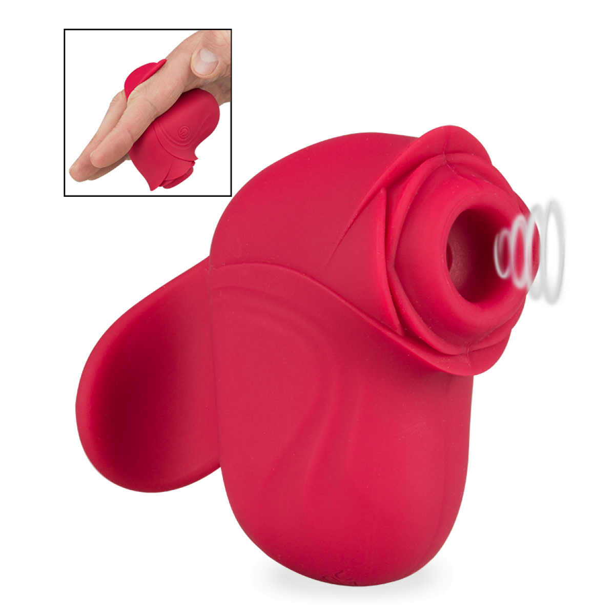 Stimulateur clitoridien sans contact 10 modes Camellia rouge, LOVE AND VIBES