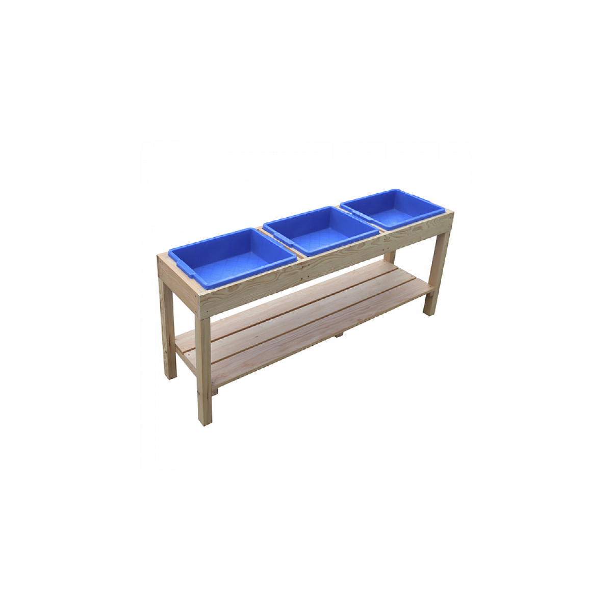 AXI Table d'activite 3 containers Naturel Marron couleur unique, AXI HOUSE