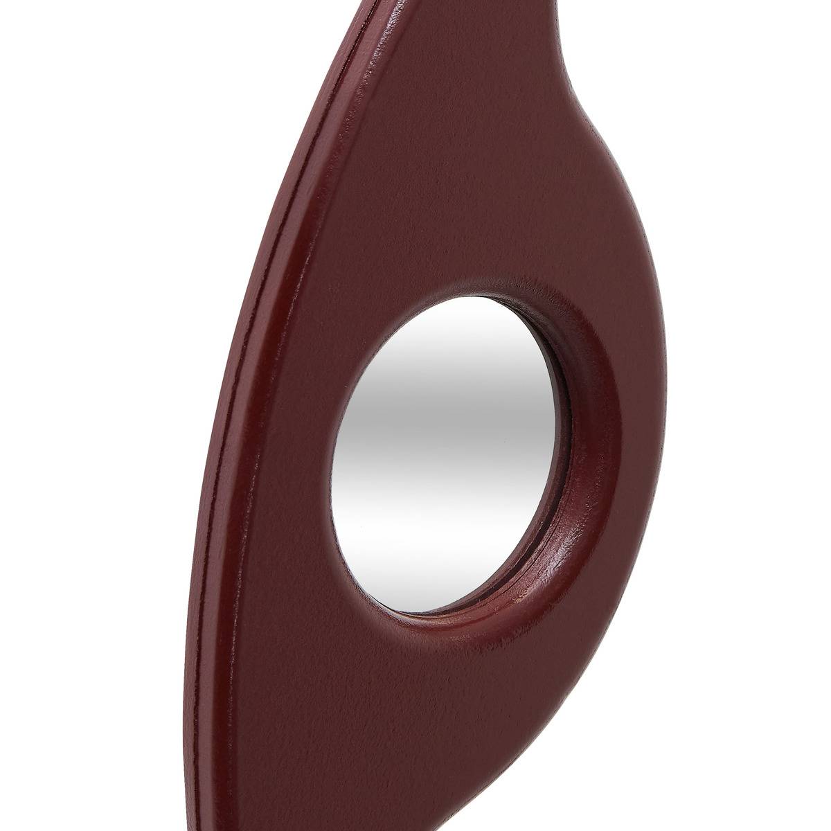 Miroir design 3 glaces formes organiques AUSTIN bordeaux, ATMOSPHERA