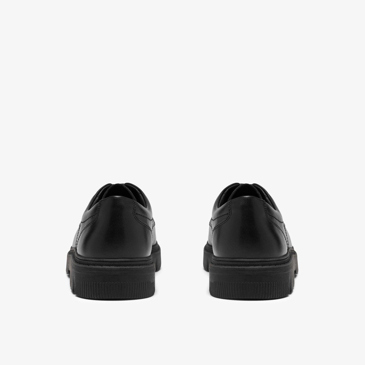 Derbies Cuir Coupe Extra Large LORCAM LANE Y noir, CLARKS