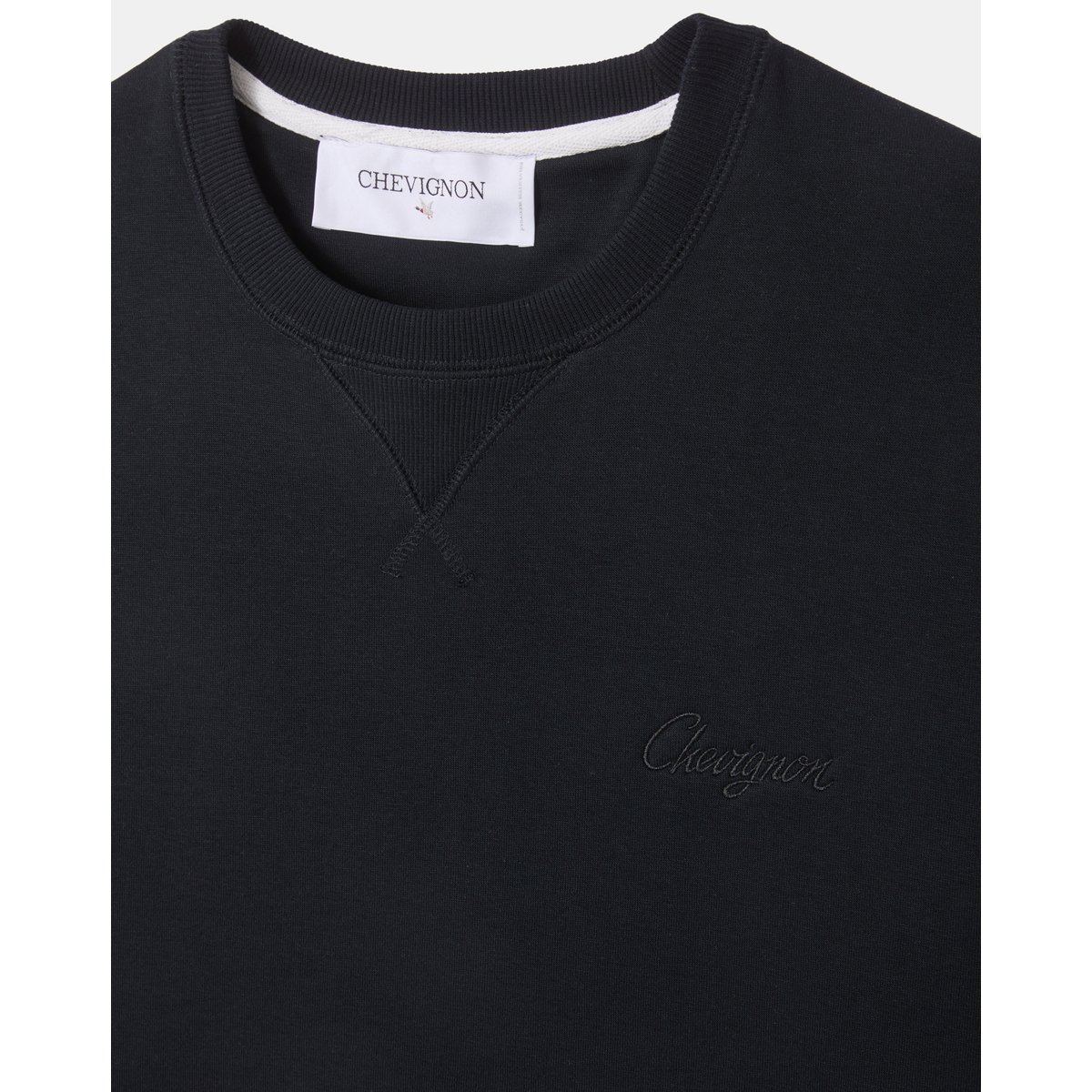 Sweat Shirt en coton SWEAT CUSTOM noir, CHEVIGNON
