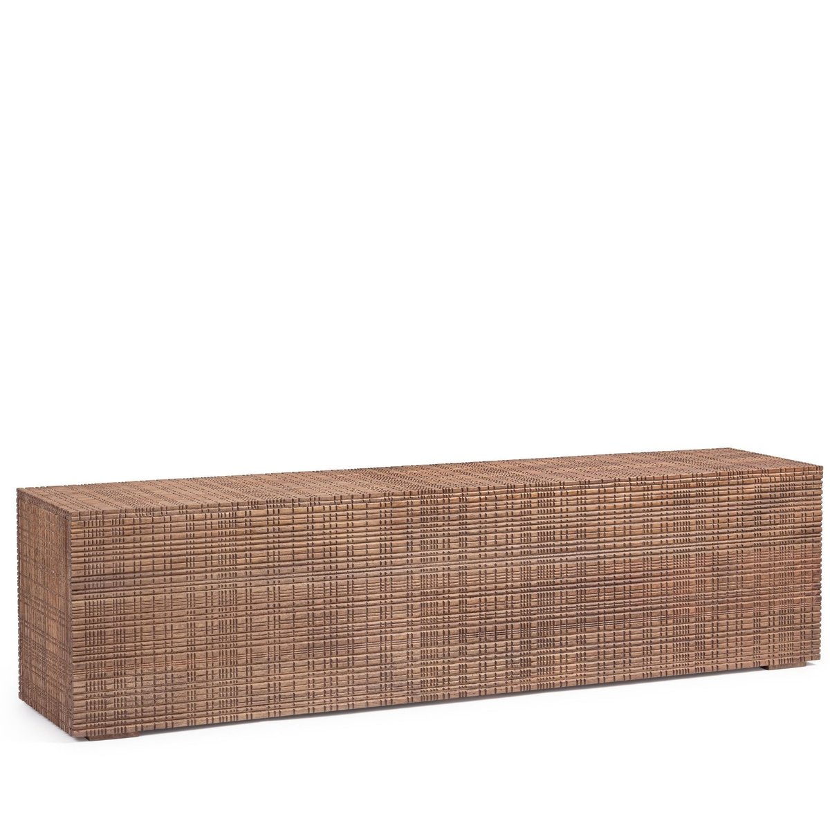 Table basse ou banc en bois de manguier marqueté L140 - BLAS marron, HELLIN, DEPUIS 1862