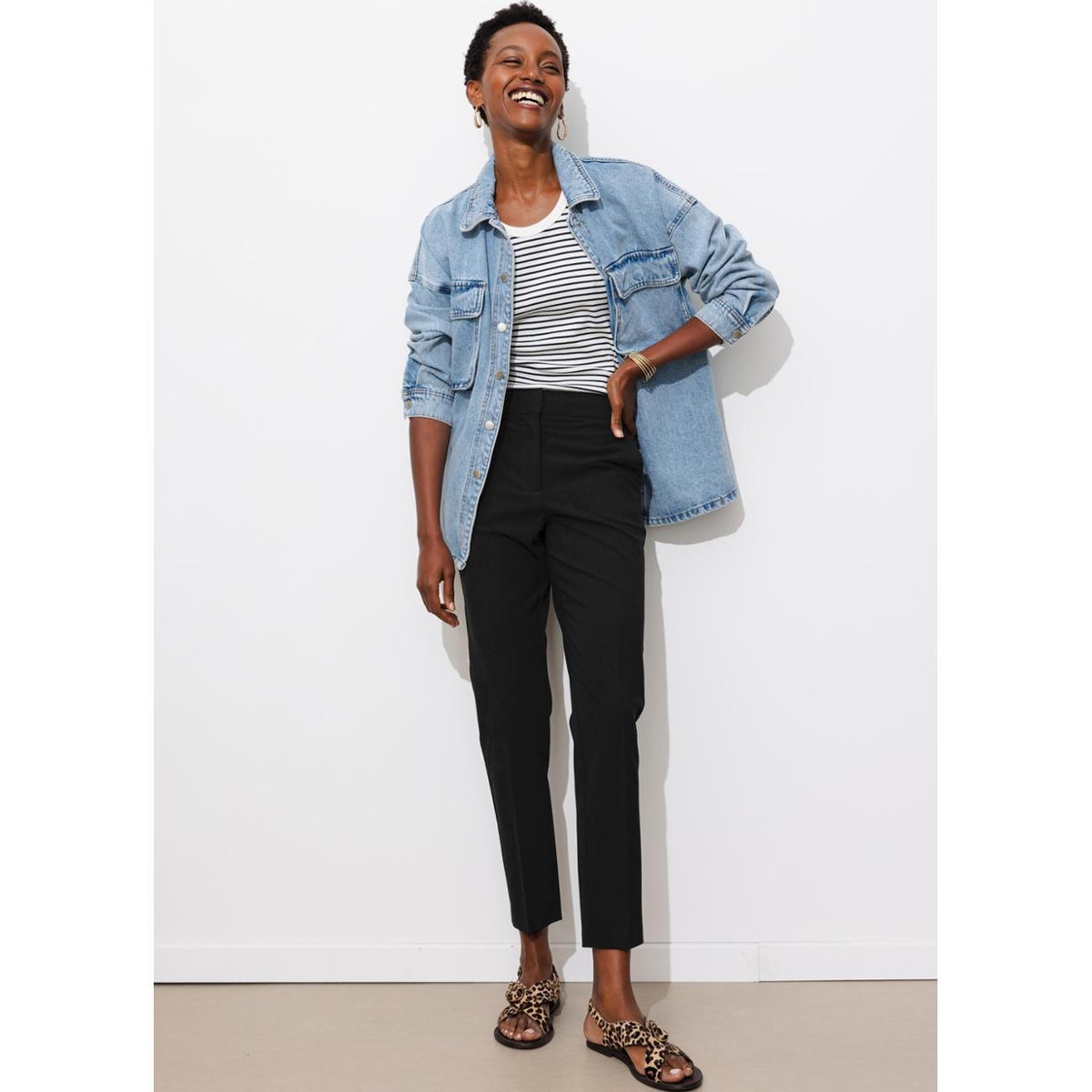 Pantalon cigarette noir, PROMOD