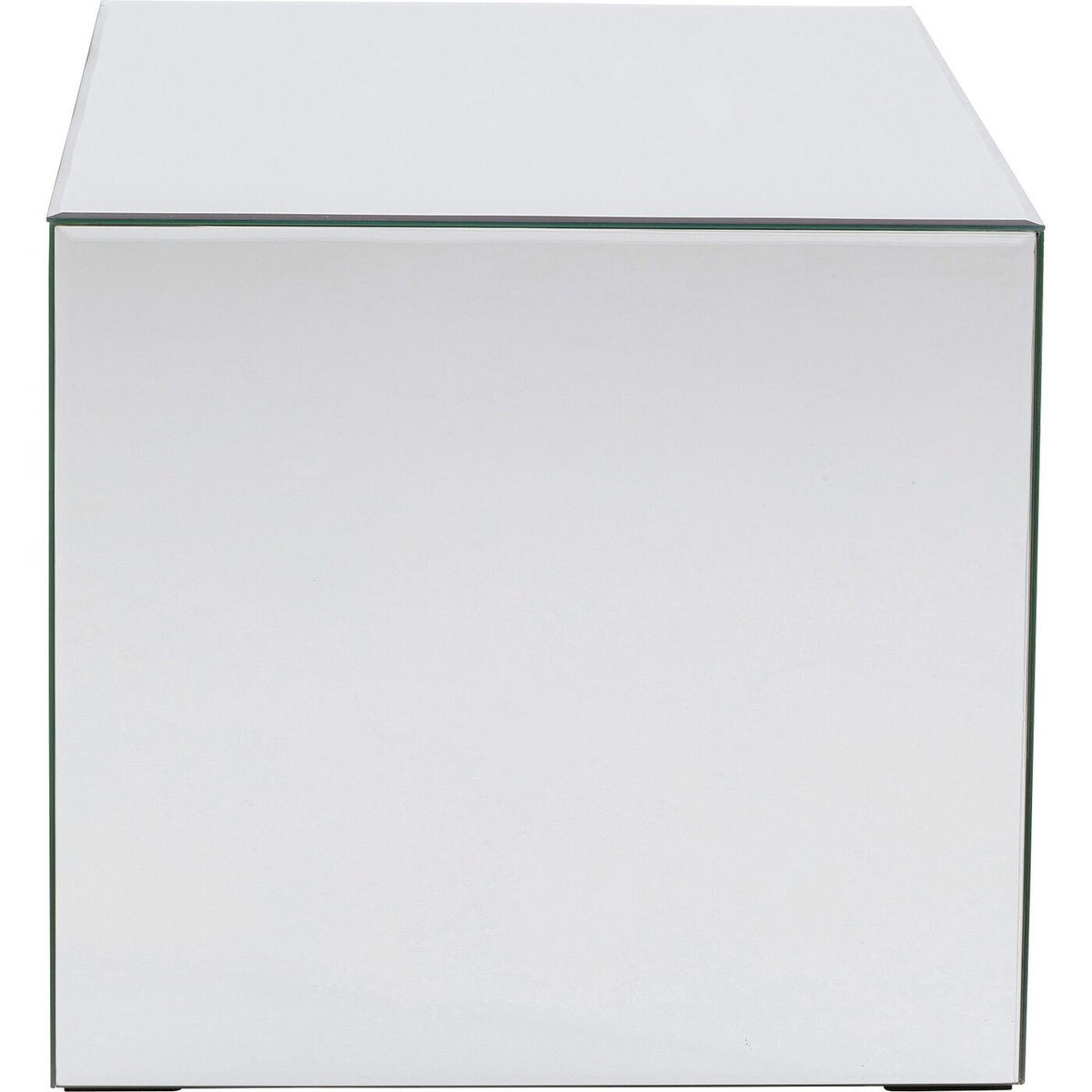 Table d'appoint carrée en verre miroir, LUXURY argent, KARE DESIGN