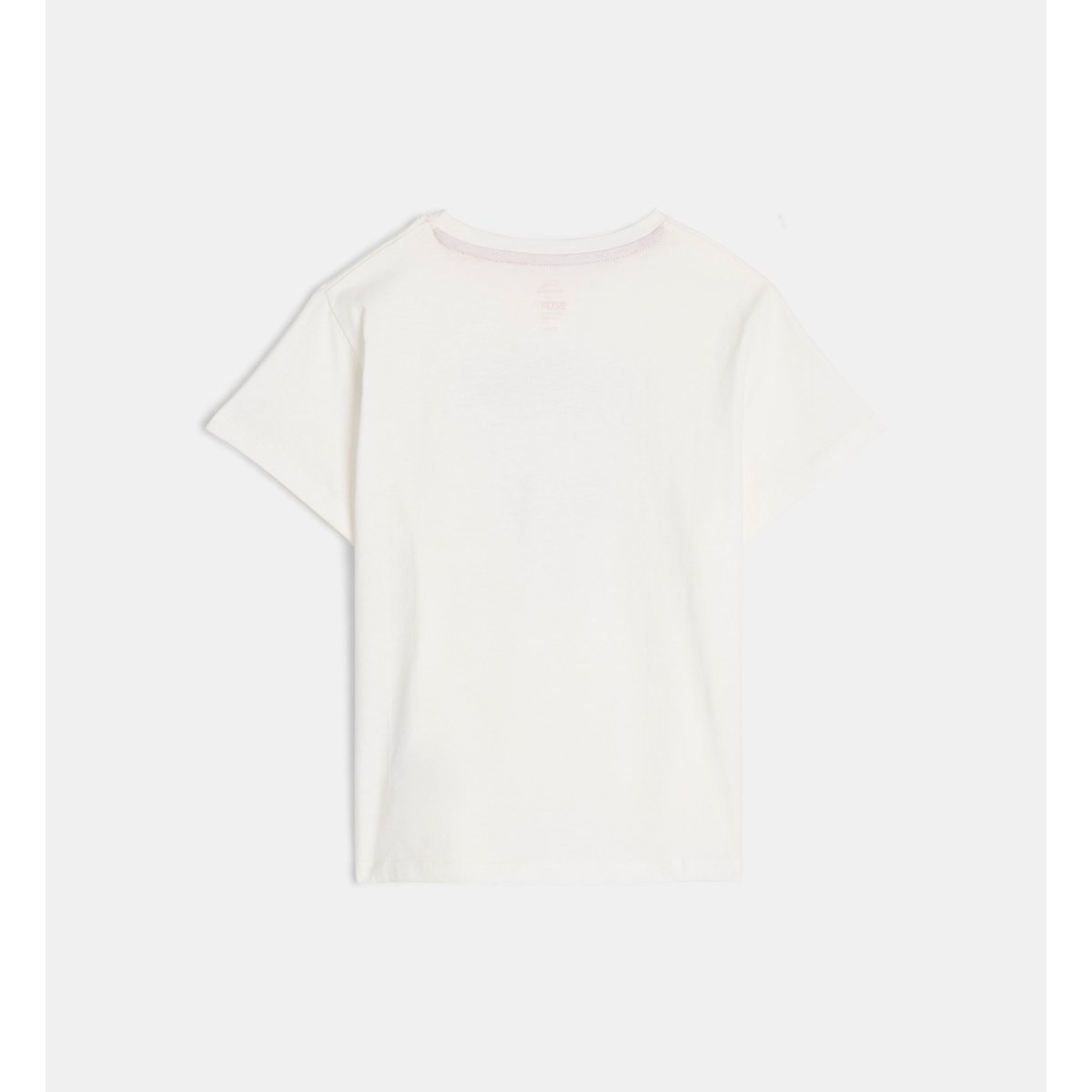 T-shirt tilia snoo coton bio écru et rouge, CADET ROUSSELLE