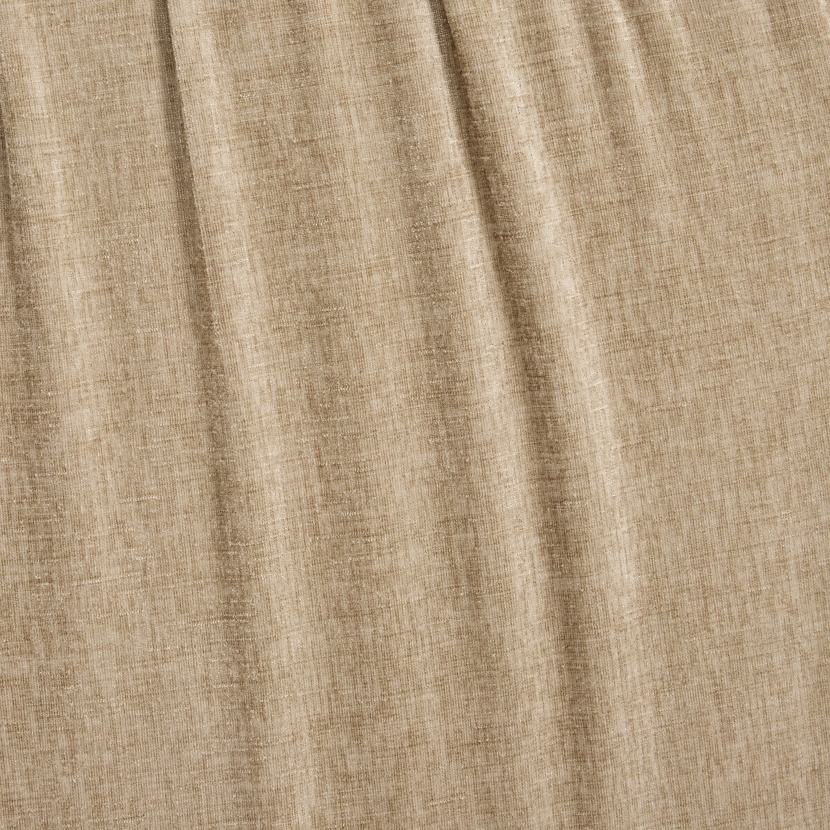 Canapé droit 3 ou 4 places, en chenille flammée, SILVER beige doré, LA REDOUTE INTERIEURS