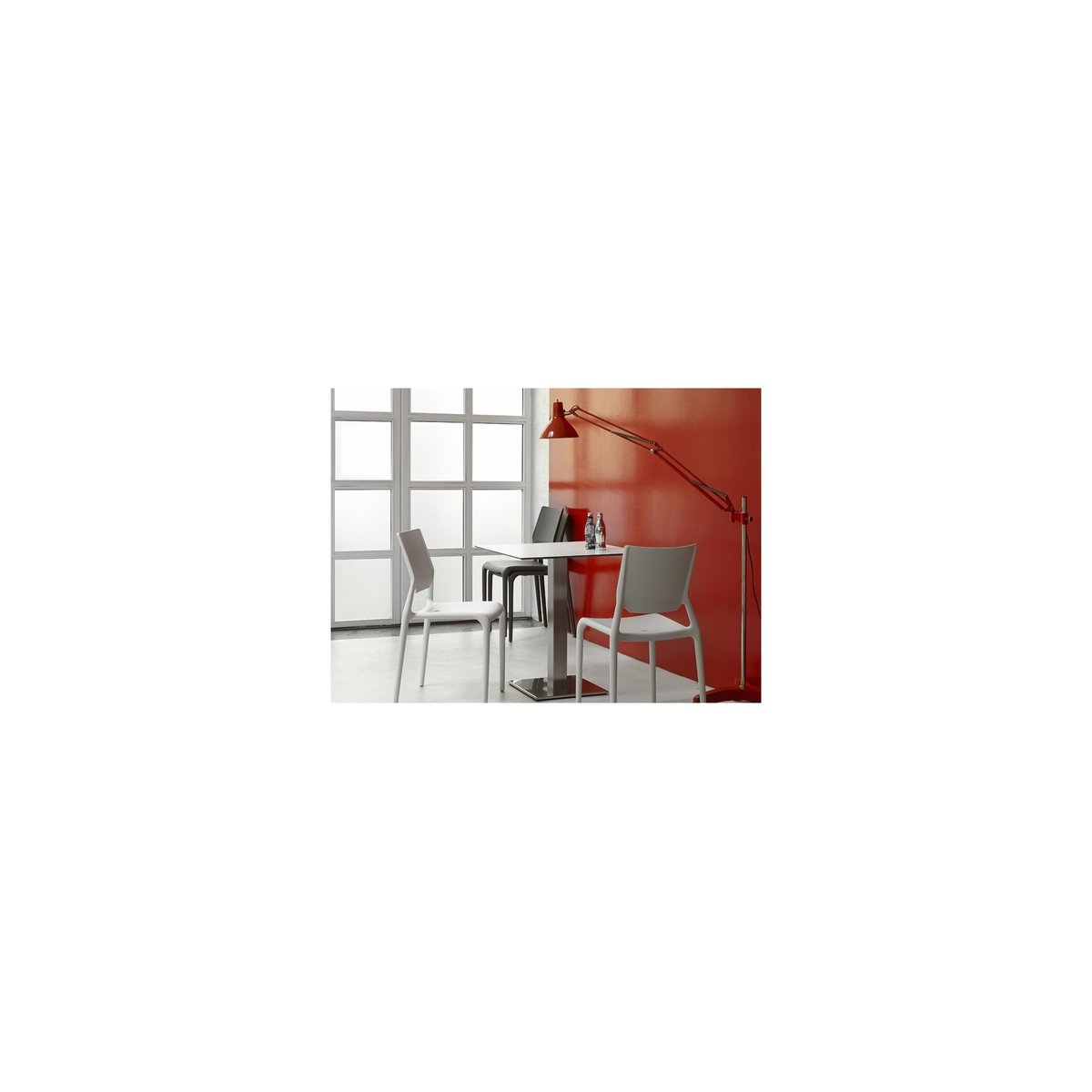 Chaise de jardin empilable (lot de 6), SIRIO taupe, SCAB DESIGN