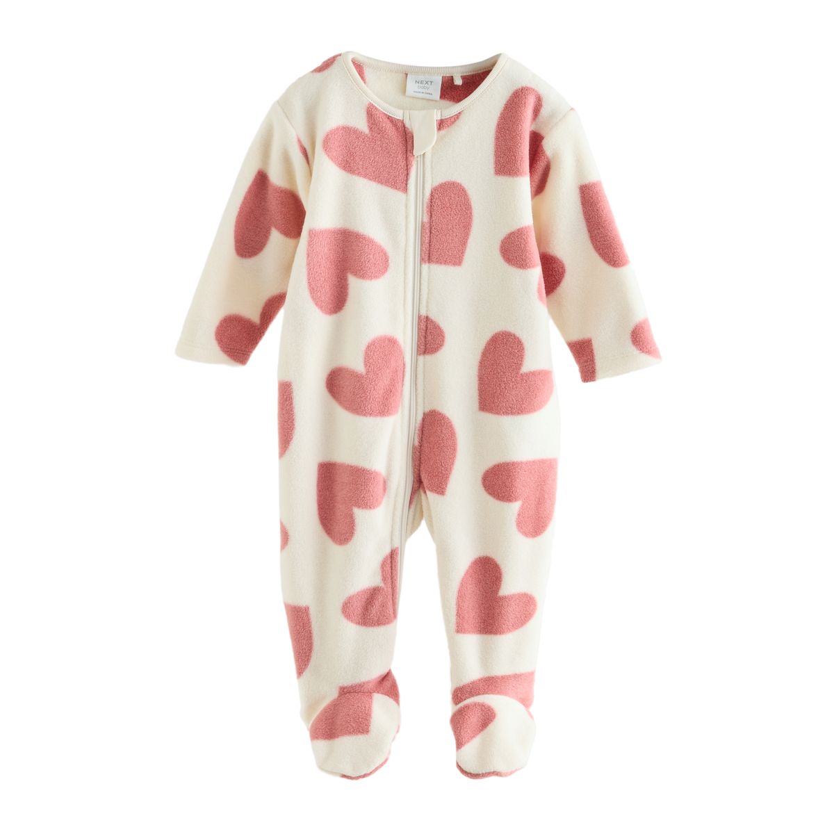 Dors-bien en micro-polaire, lot de 4 coeur rose, NEXT