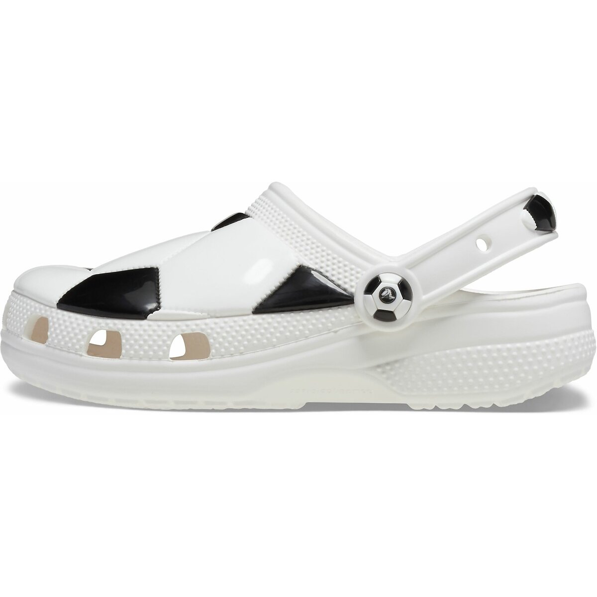 Sabots Classic Ballon de foot blanc/noir, CROCS
