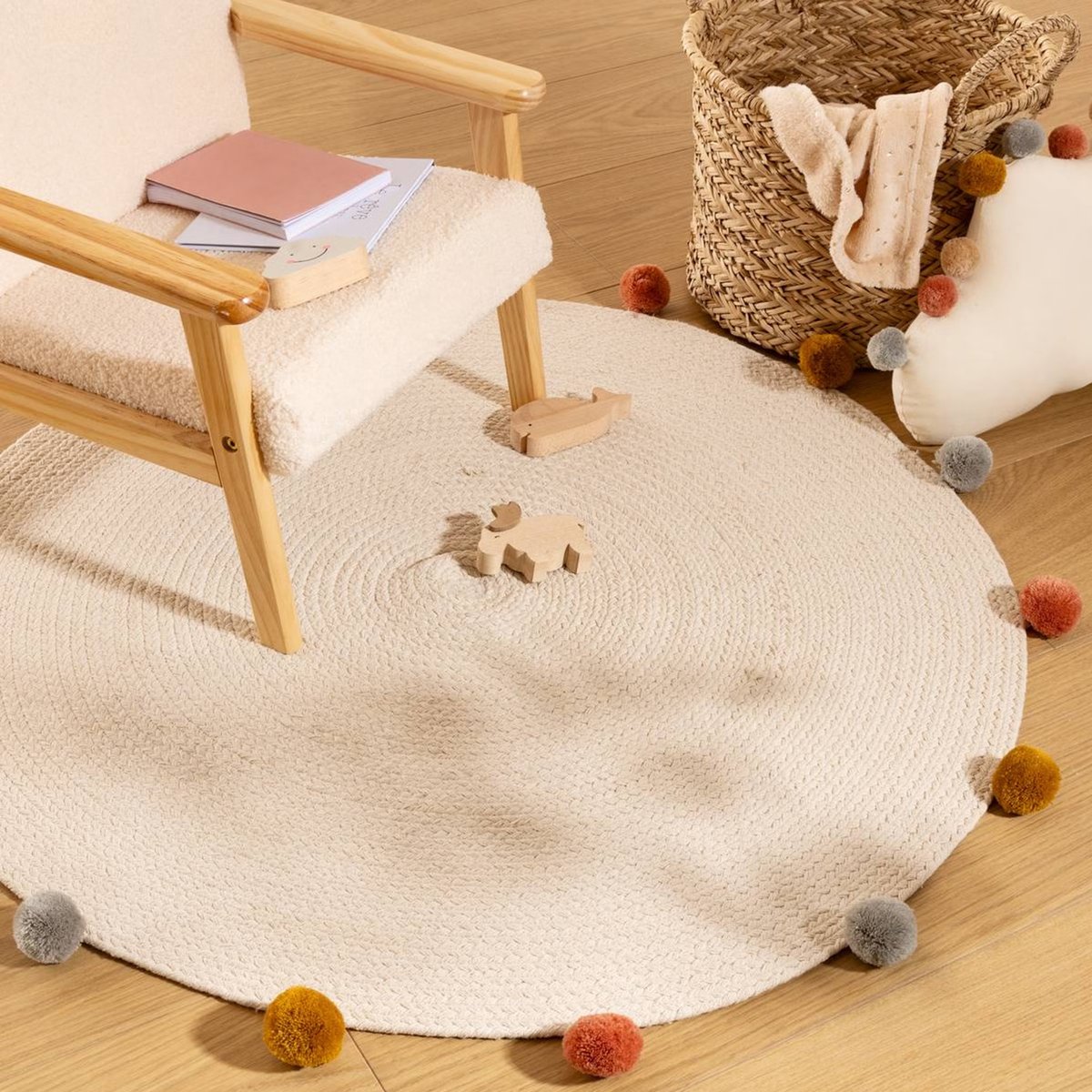 Tapis enfant ARLEQUIN beige, ATMOSPHERA FOR KIDS