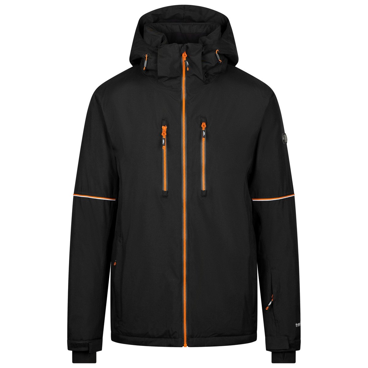 Blouson de ski JOSEPH gris foncé, TRESPASS