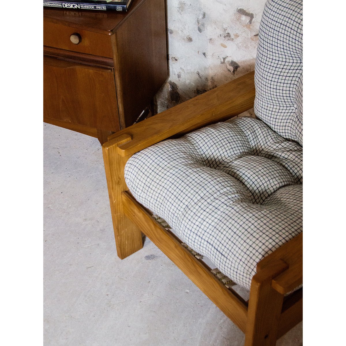 Fauteuil en pin Ernest N°207 - Bon état bois, DEBONGOUT