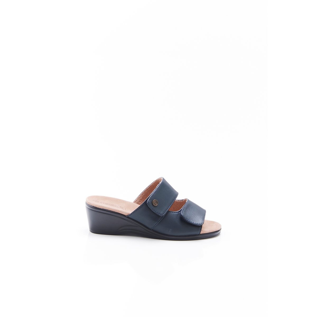 Mules Piedical à ouverture totale bleu marine, DAMART