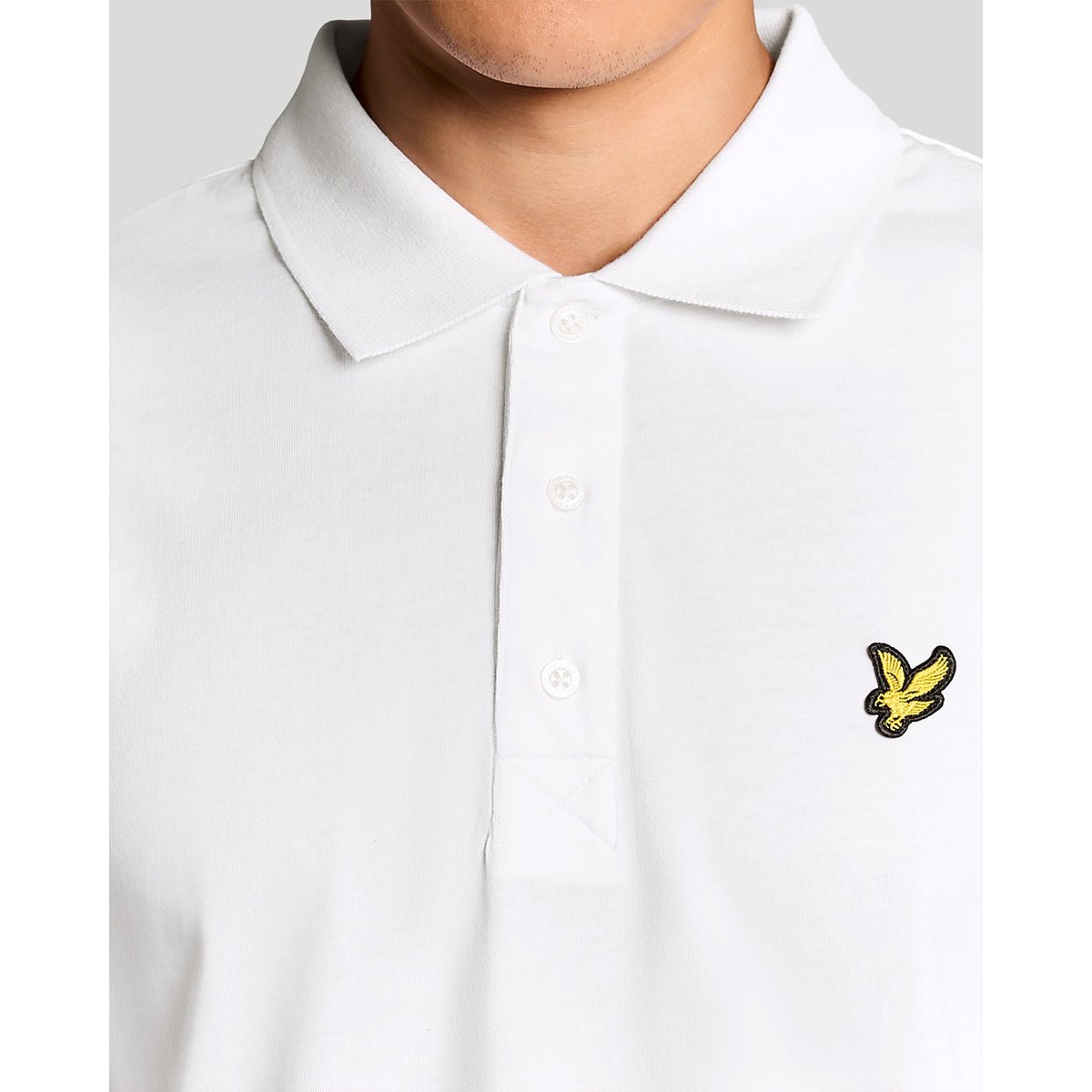 Polo en coton Jersey blanc, LYLE & SCOTT