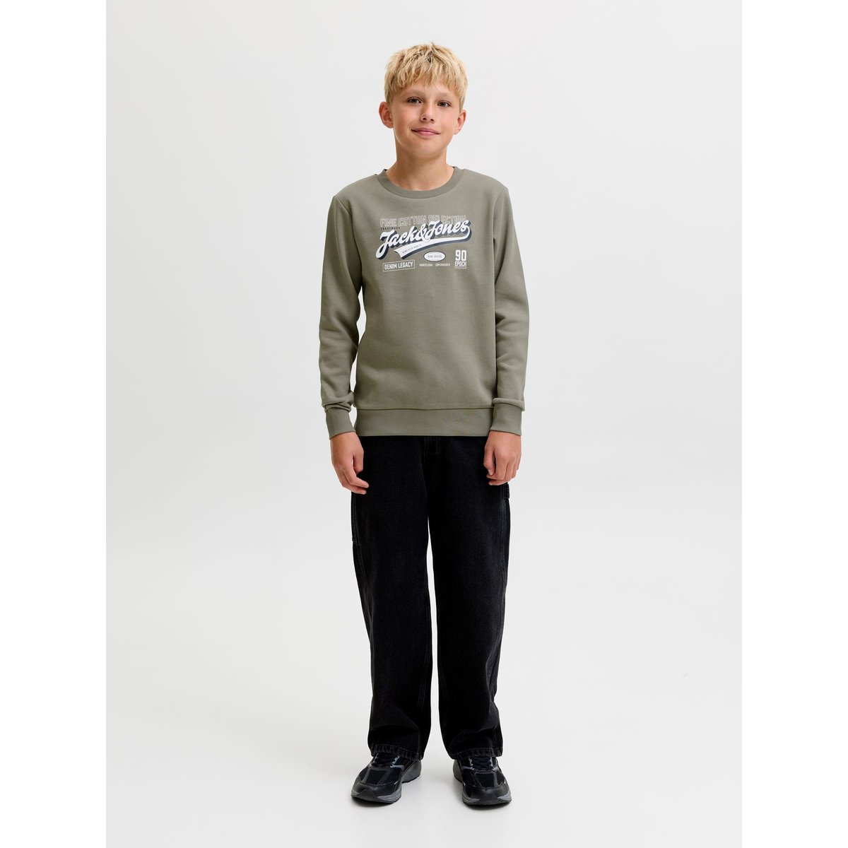Sweat-Shirt vetiver, JACK & JONES JUNIOR