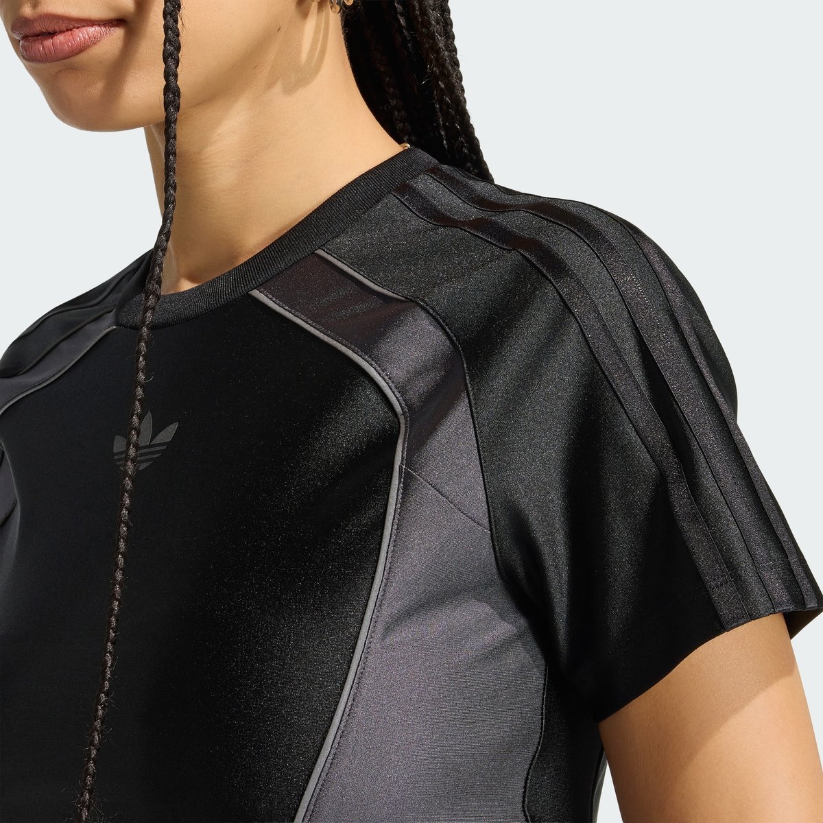 T-Shirt Slim Teamgeist black / utility black / black reflective / iron metallic, adidas Originals