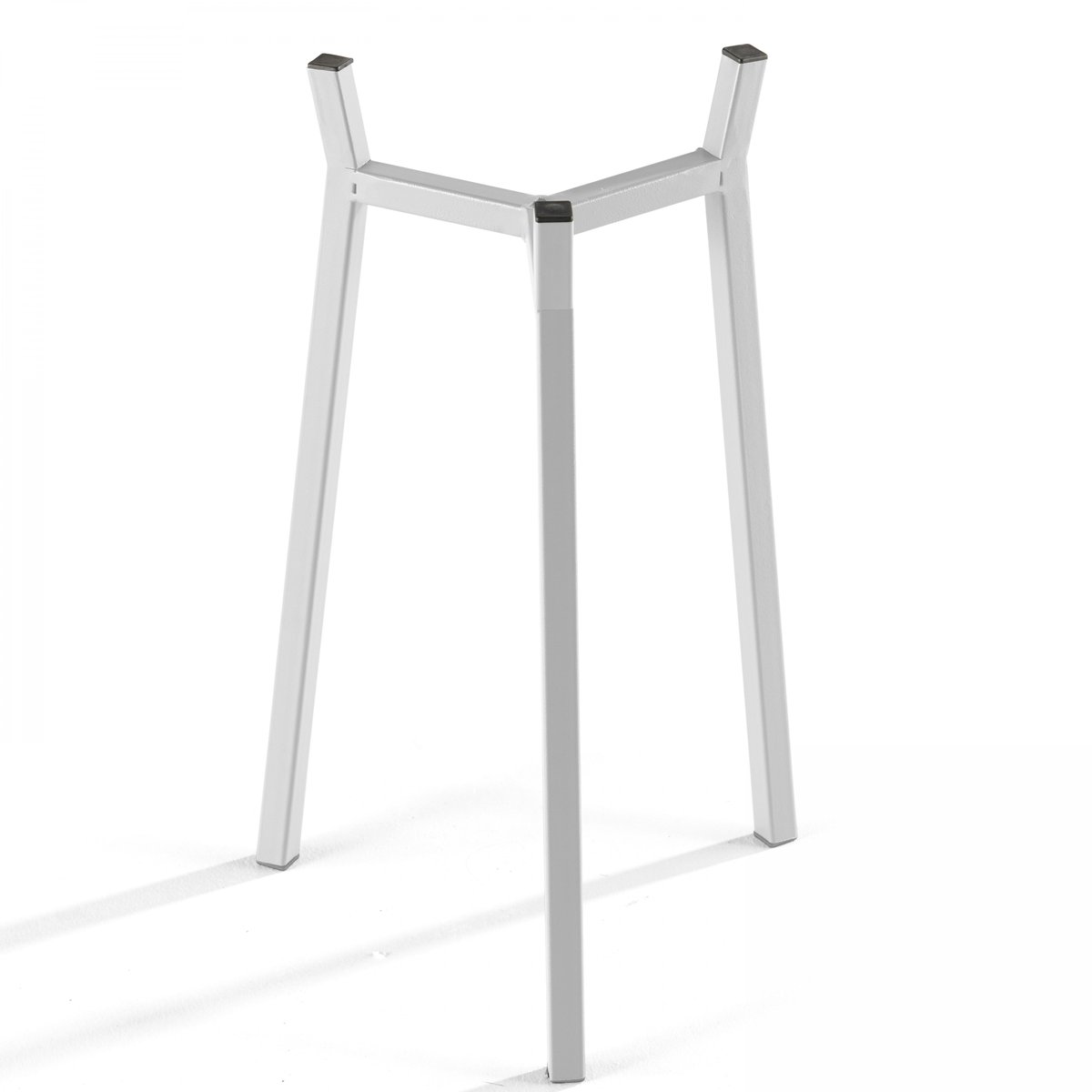 Lot de 2 supports cache pot sur pied, PALAVAS blanc, OVIALA