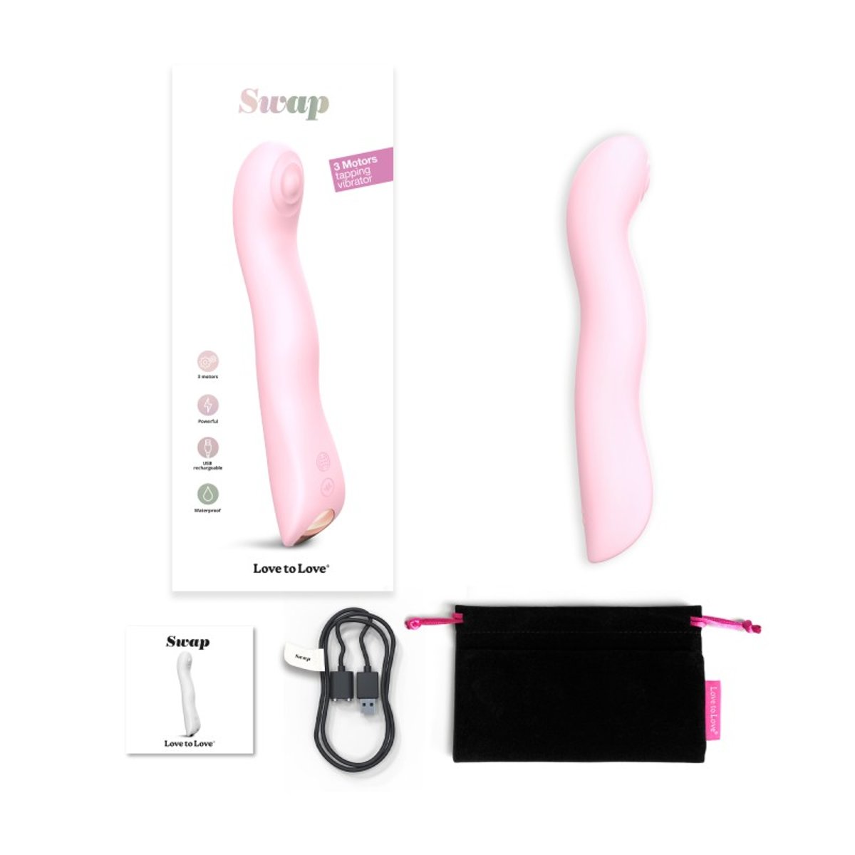 Vibromasseur Swap rose baby, LOVE TO LOVE