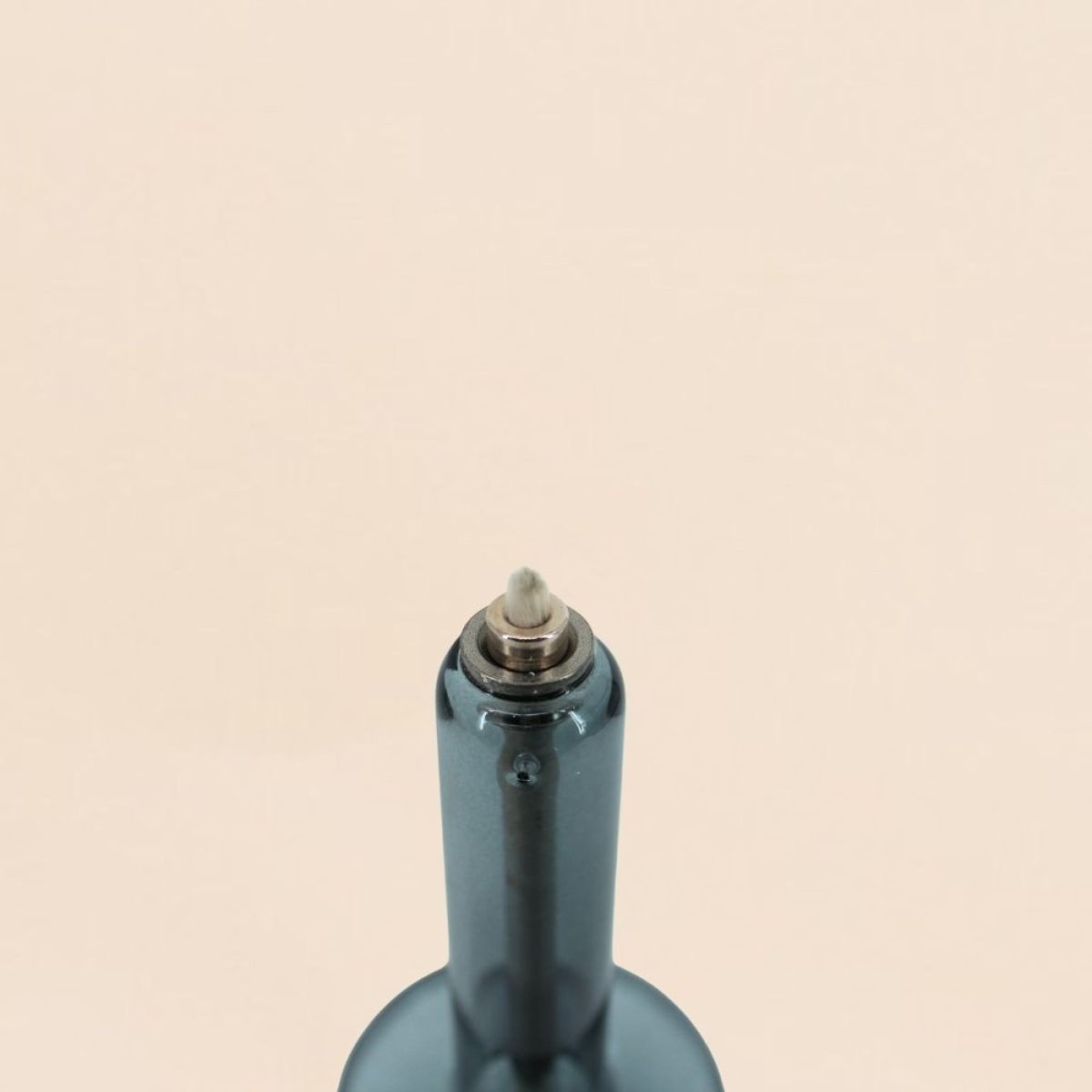 Lampe à huile chandelier en verre soufflé 32cm gris, BAZAR DE LUXE