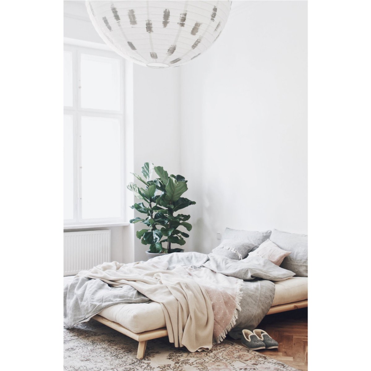 Lit en bois 160x200cm- SENZA naturel, KARUP DESIGN