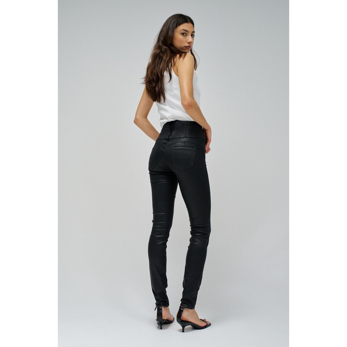 JEAN DIVA PUSH IN SKINNY noir, SALSA JEANS