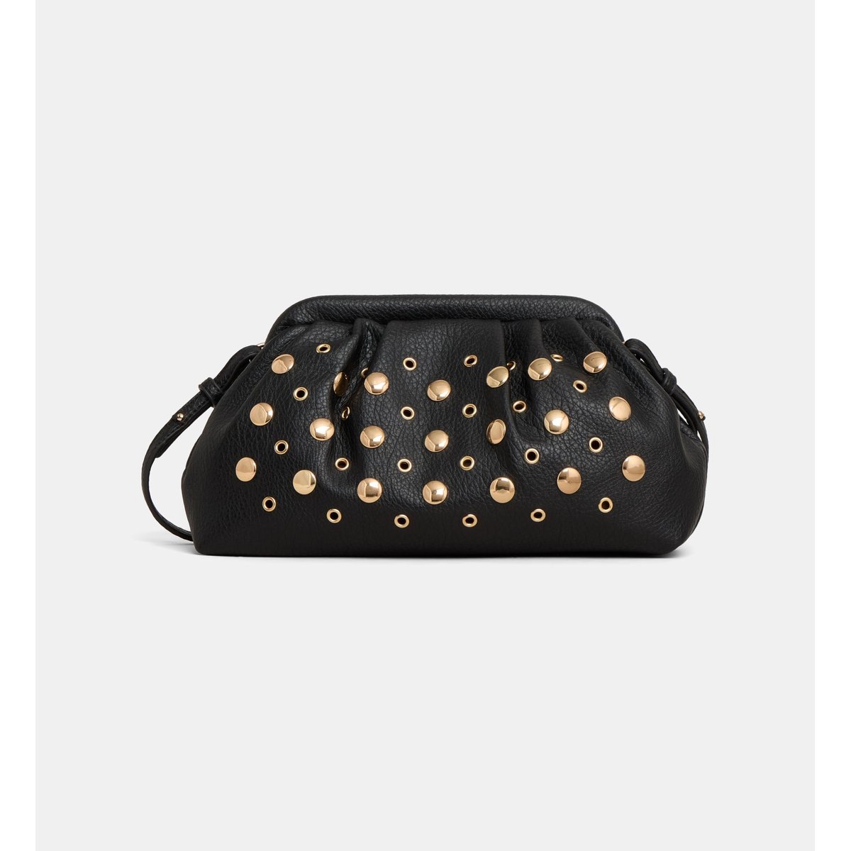 Sac à main anna eyelets grainé noir, GALERIES LAFAYETTE