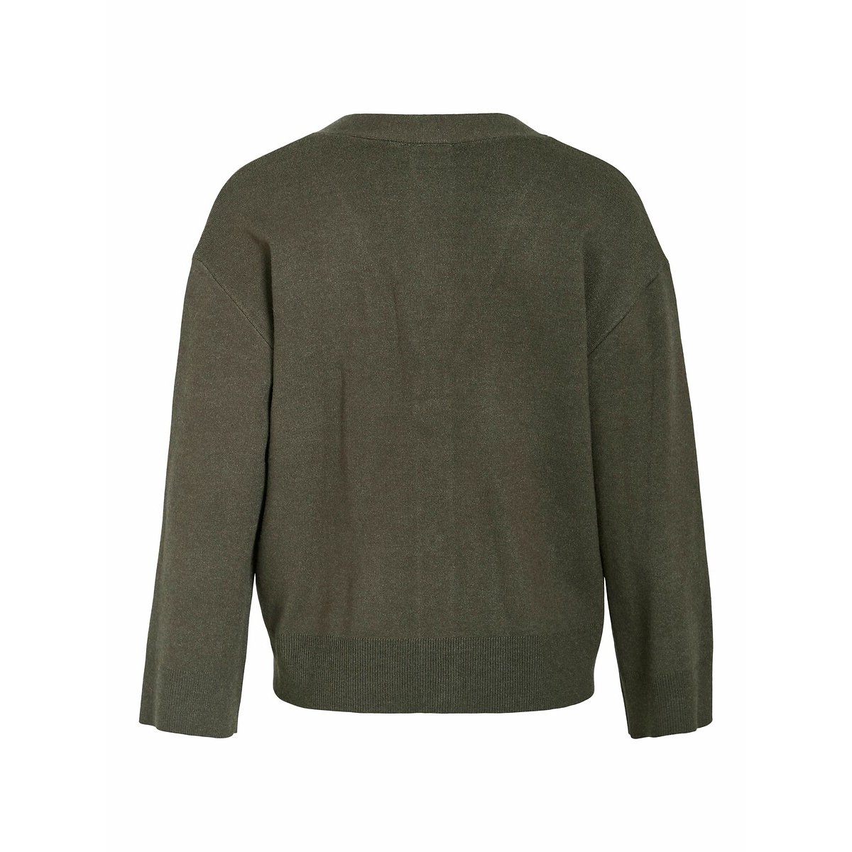 Gilet col v avec poches plaquées kaki, VILA