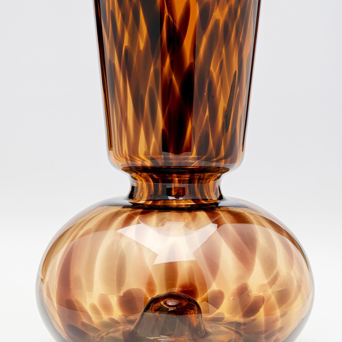 Vase en verre, CARAMEL marron, KARE DESIGN