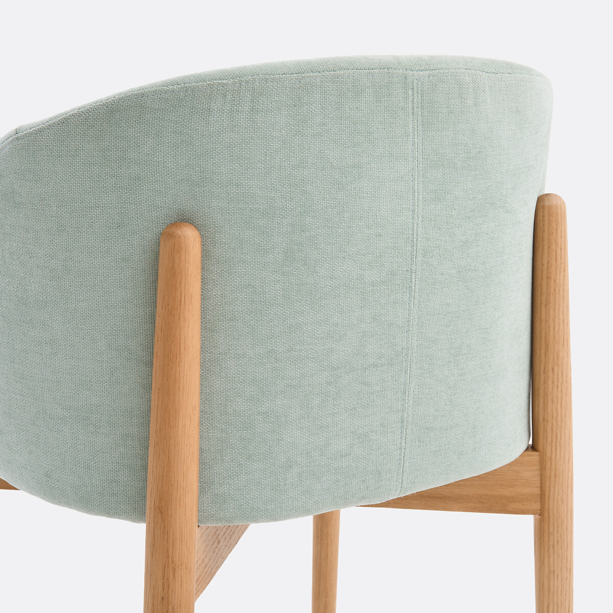 Fauteuil de table en tissu texturé, BECA céladon, LA REDOUTE INTERIEURS