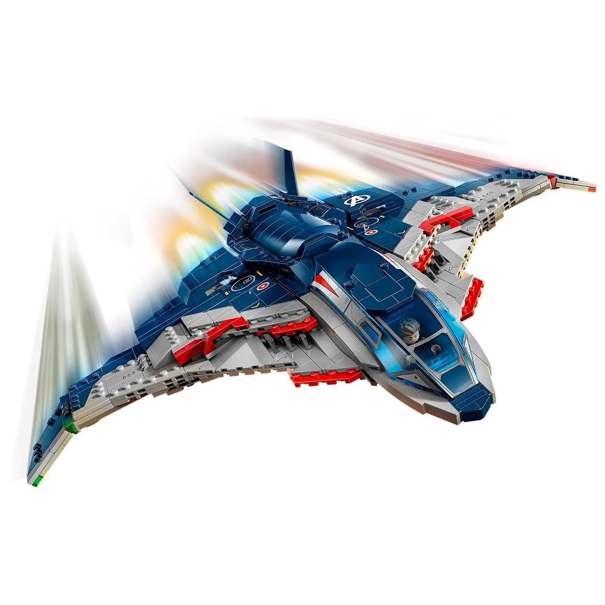 LEGO Marvel - Quinjet d'Avengers : L'Ère d'Ultron - Set de Construction 76325 couleur unique, LEGO
