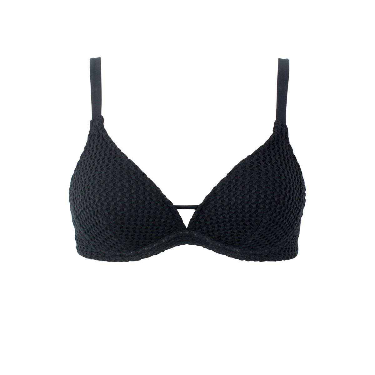 Haut de maillot triangle à armatures crochet DOLCE noir, JANINE ROBIN