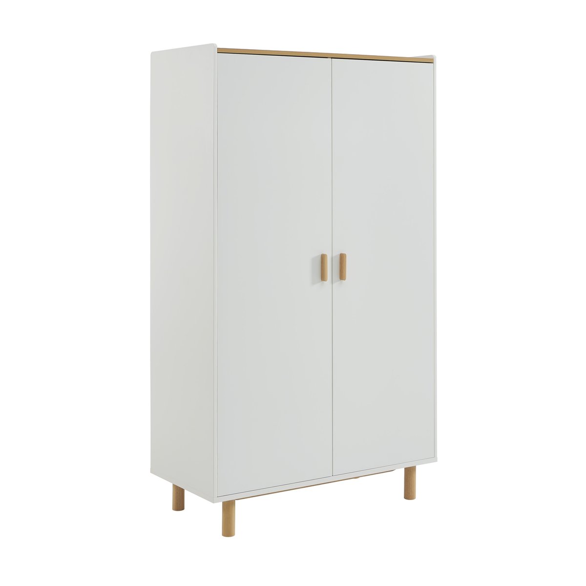 Armoire enfant 2 portes  AURA blanc, BAÏTA