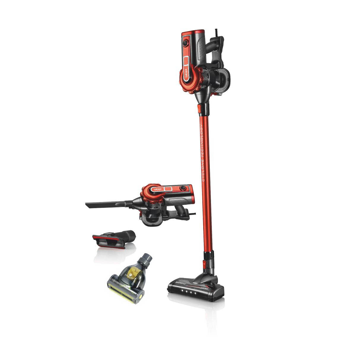 Aspirador vertical Venus Plus 600, HAEGER vermelho, HAEGER