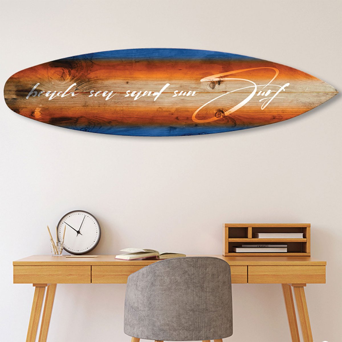 Planche de surf décorative surf wave tableau alu dibond, HEXOA