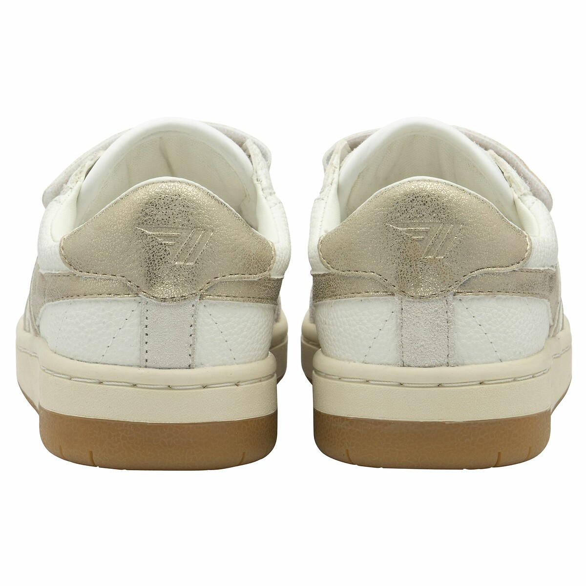Baskets Falcon Mirror Strap blanc/doré, GOLA