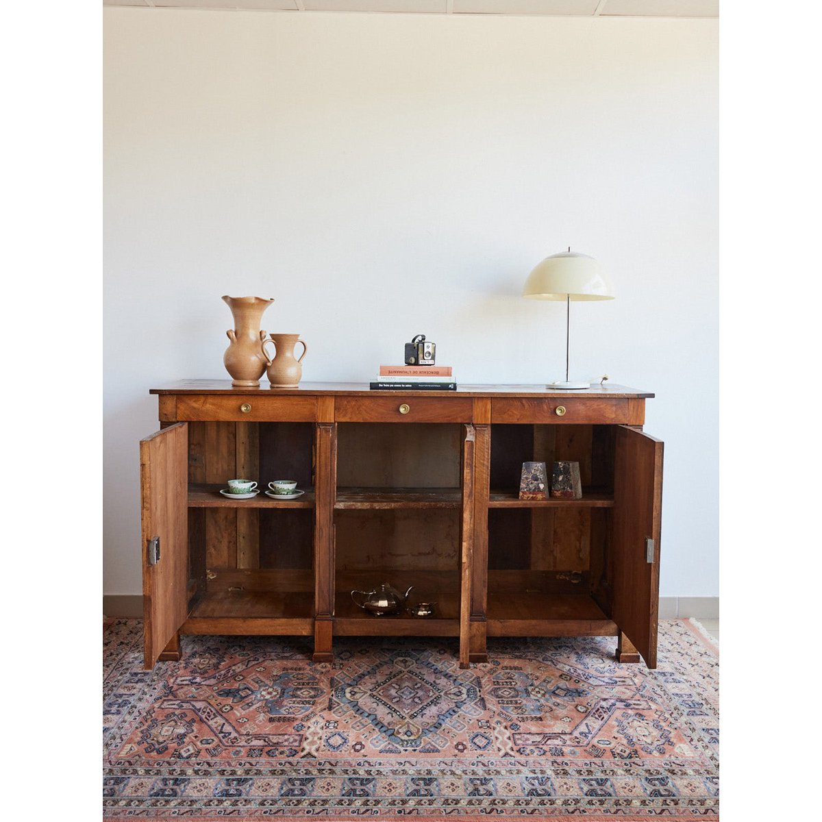 Enfilade style Empire en bois Margaret N°477 - Bon état bois foncé, DEBONGOUT