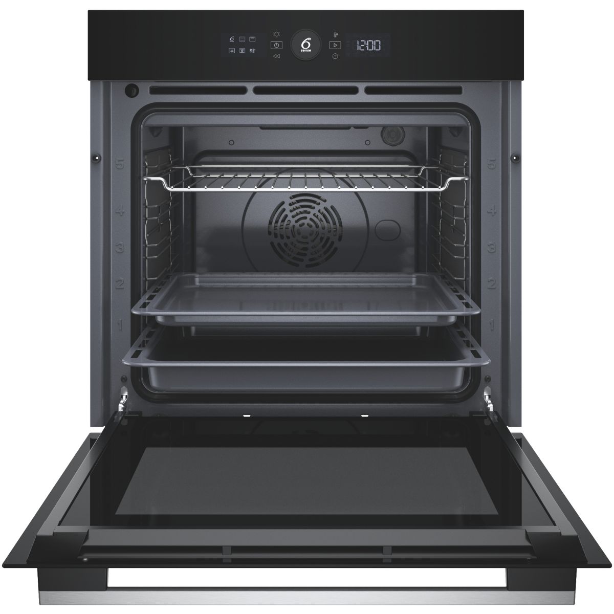 Four encastrable WO51S8CM0XA - Catalyse HydroClean, Cuisson Multi-niveaux Cook4, Inox couleur unique, WHIRLPOOL